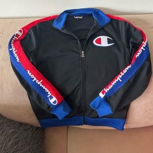 Champion zip down sweater